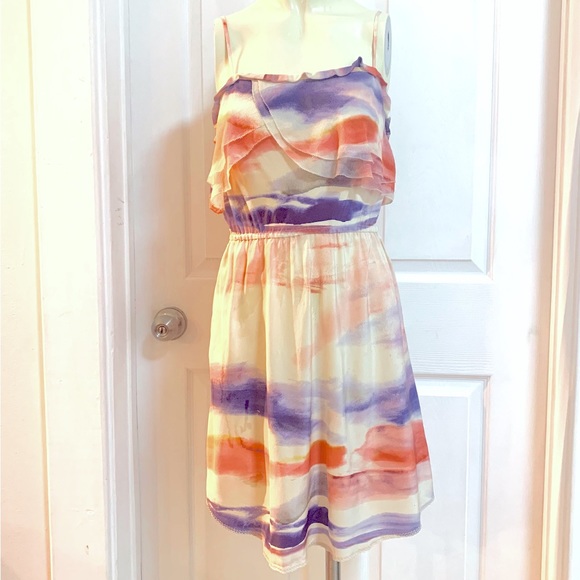 Aritzia Wilfred silk Emmanual tie dye dress XSmall - Picture 2 of 5